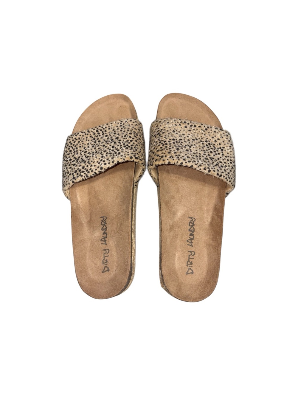 Dirty Laundry Pippa Platform Espadrille Sandals In Fuzzy Cheetah Print Size 8 - Picture 5 of 11